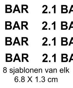 2.1 BAR Sticker