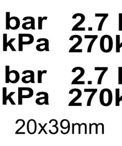 2.7 bar 270 kPa