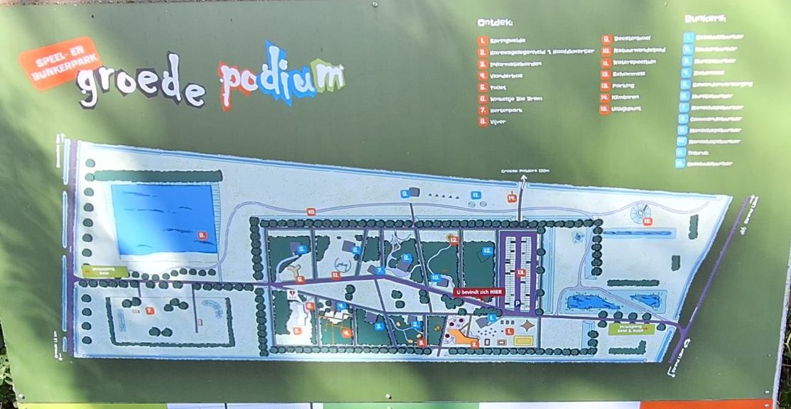 Plattegrond Atlantikwall Podium Groede Zeeland