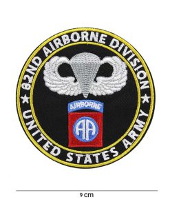 Embleem stof 82nd Airborne Division rond